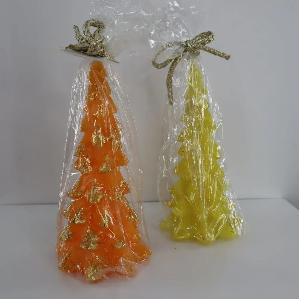 Stephen Brown Glitterville Studios‎ Candle 2 Pcs Whimsical Holiday Christmas NWT